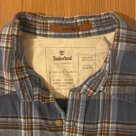 Timberland Plaid Button Up Shirt - Picture 2 of 7